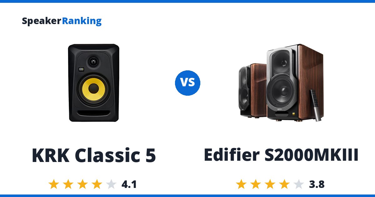 KRK Classic 5 vs Edifier S2000MKIII