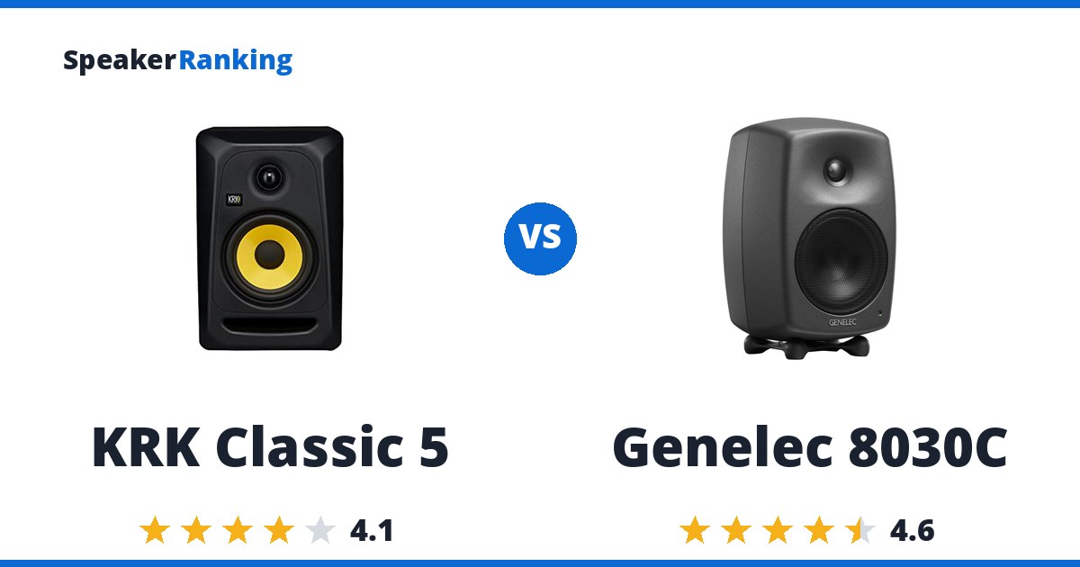 KRK Classic 5 vs Genelec 8030C