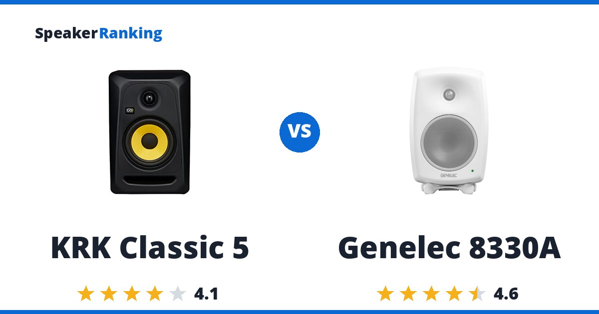 KRK Classic 5 vs Genelec 8330A