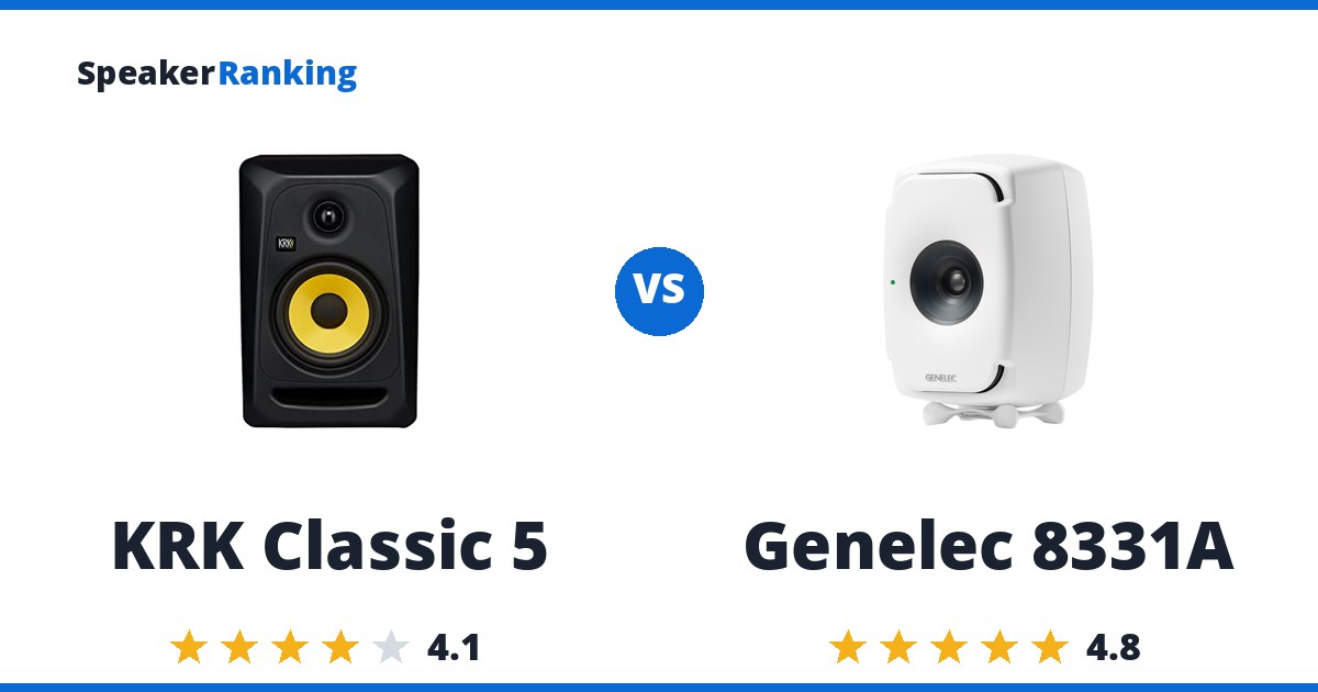 KRK Classic 5 vs Genelec 8331A
