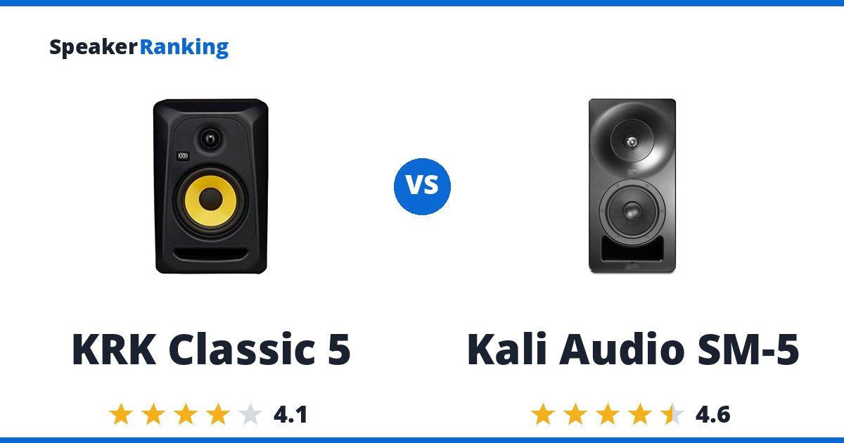 KRK Classic 5 vs Kali Audio SM-5