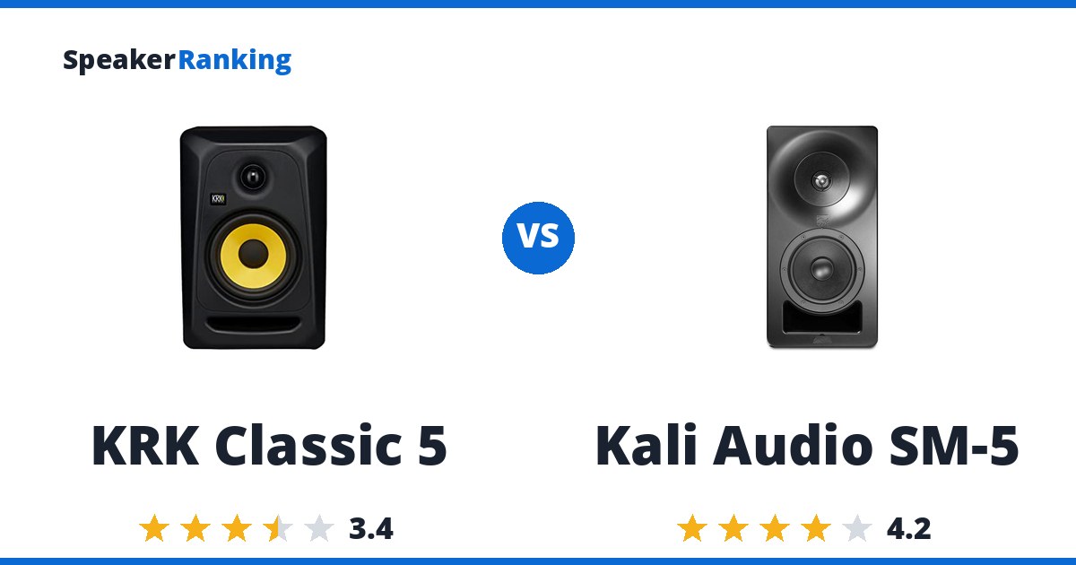 KRK Classic 5 vs Kali Audio SM-5