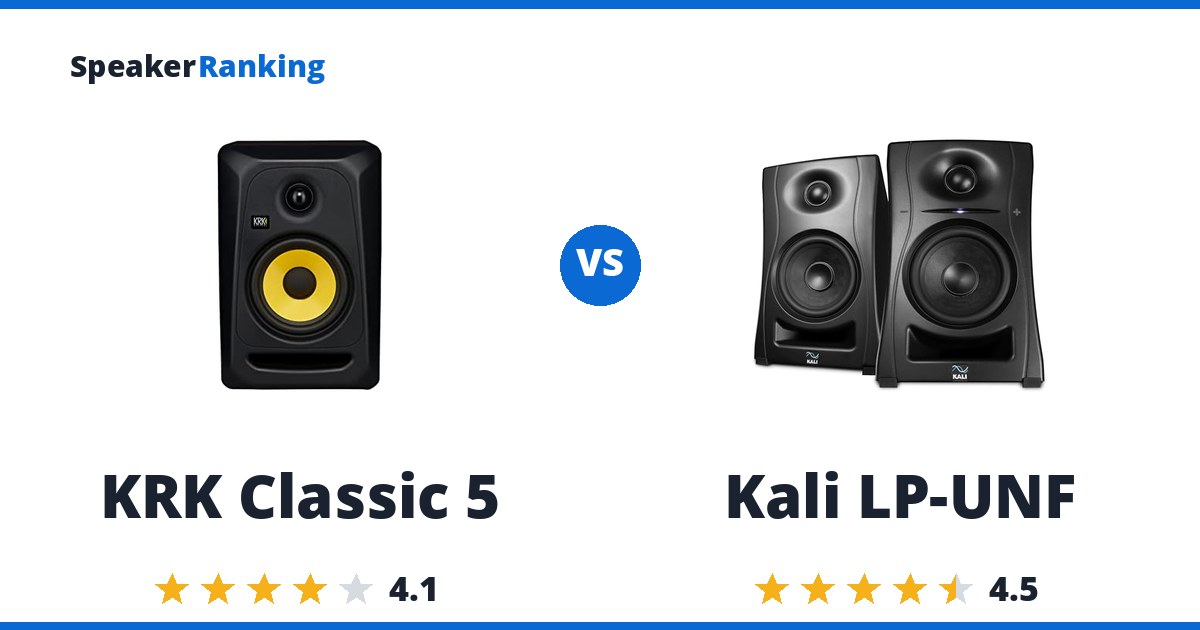 KRK Classic 5 vs Kali LP-UNF