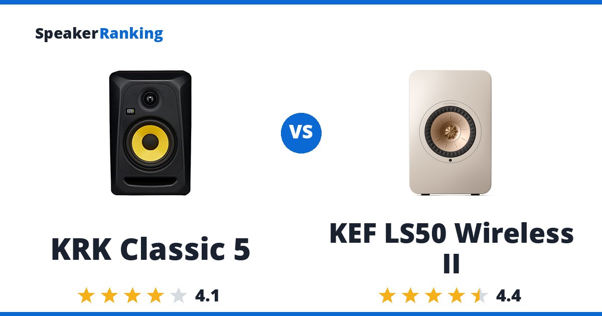 KRK Classic 5 vs KEF LS50 Wireless II