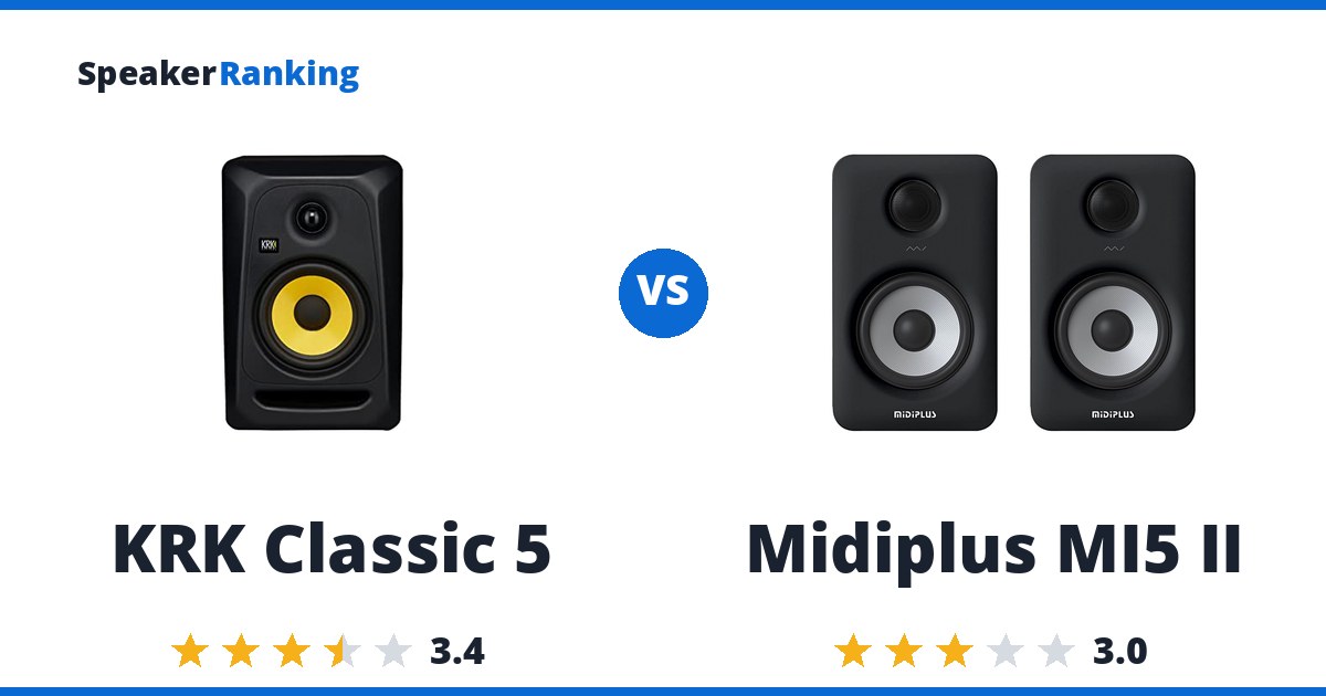 KRK Classic 5 vs Midiplus MI5 II