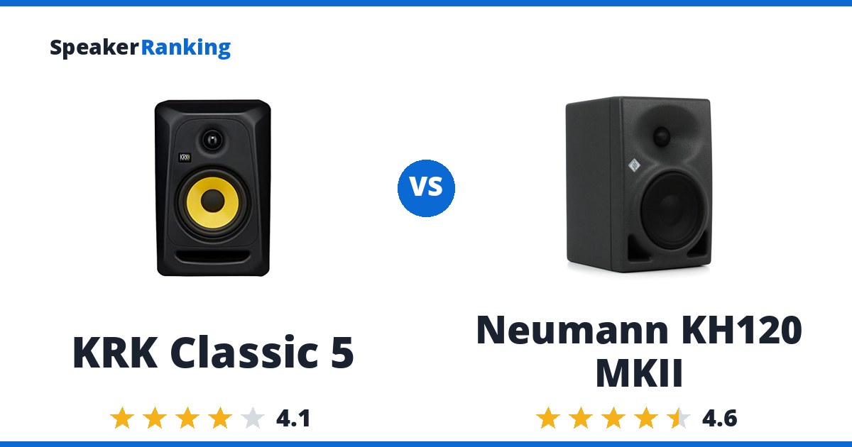 KRK Classic 5 vs Neumann KH120 MKII