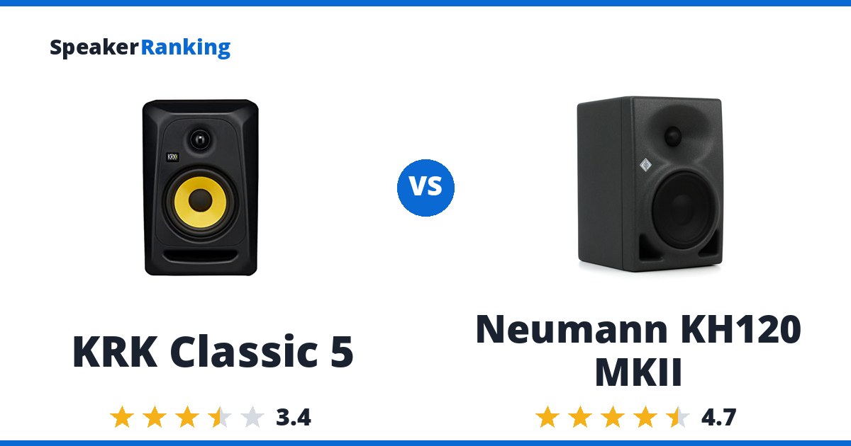 KRK Classic 5 vs Neumann KH120 MKII