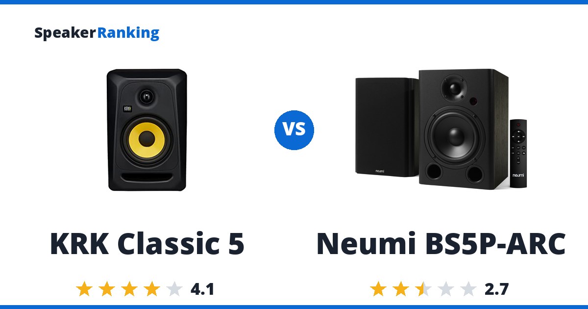 KRK Classic 5 vs Neumi BS5P-ARC