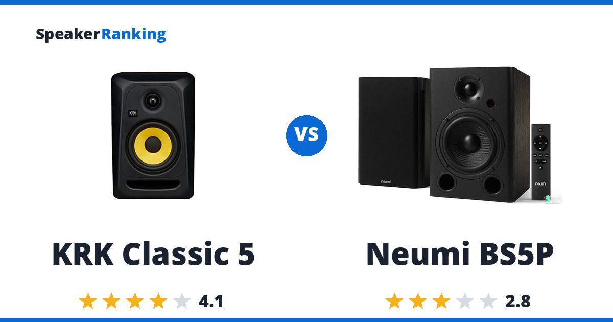 KRK Classic 5 vs Neumi BS5P