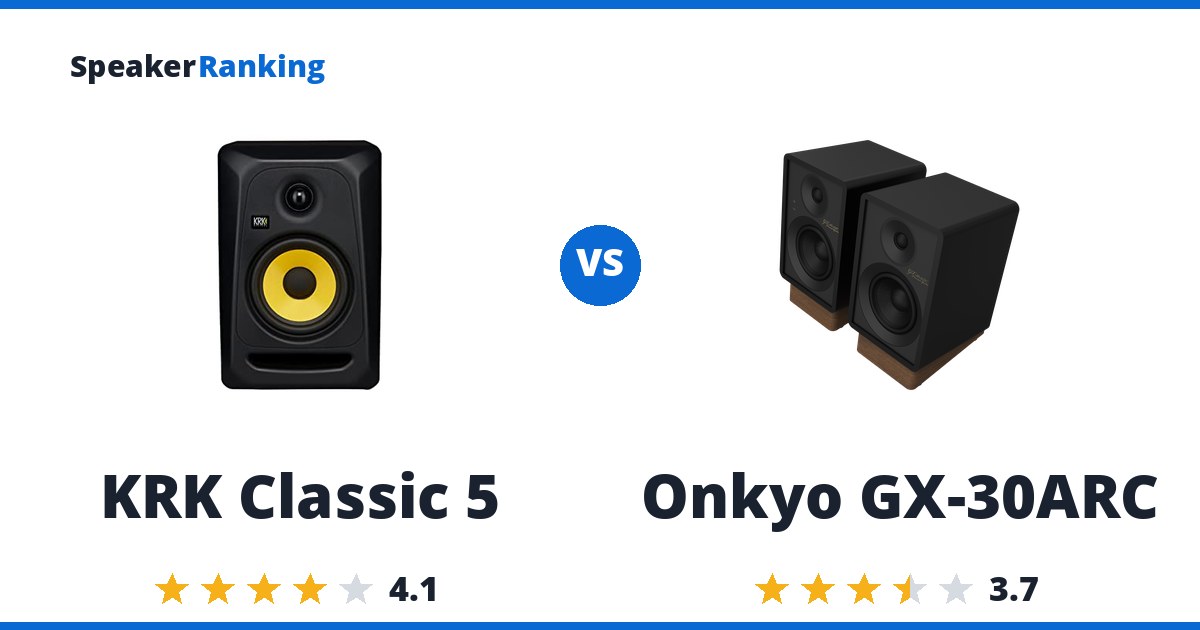 KRK Classic 5 vs Onkyo GX-30ARC