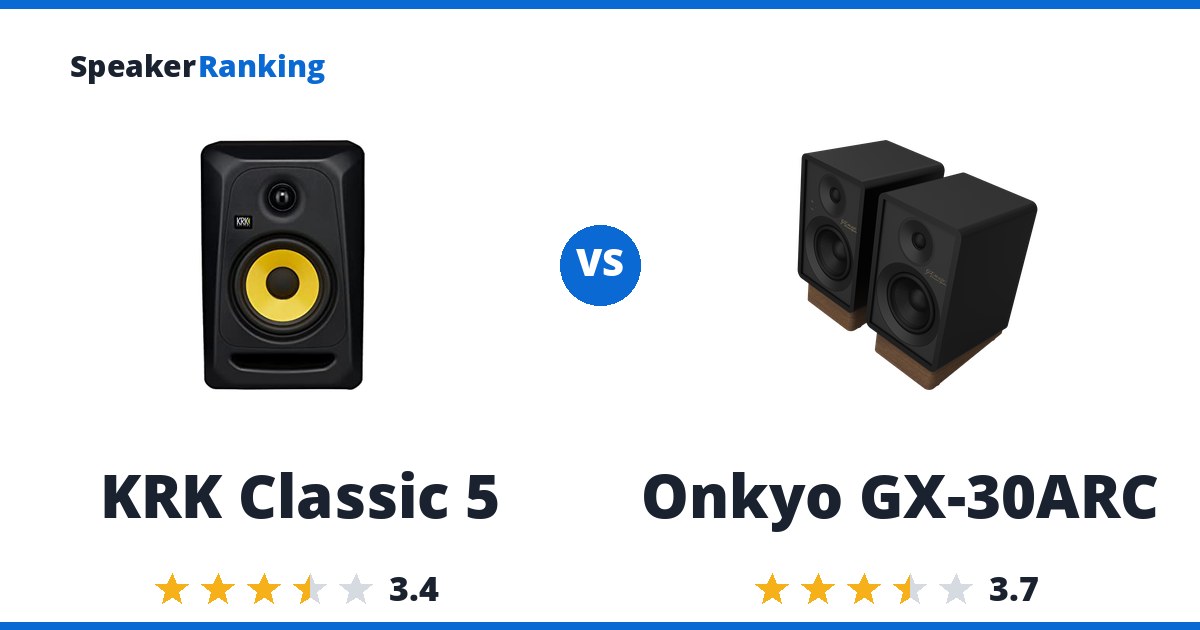 KRK Classic 5 vs Onkyo GX-30ARC