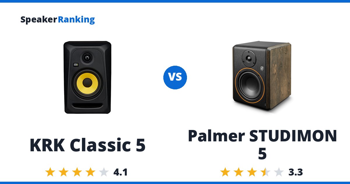 KRK Classic 5 vs Palmer STUDIMON 5