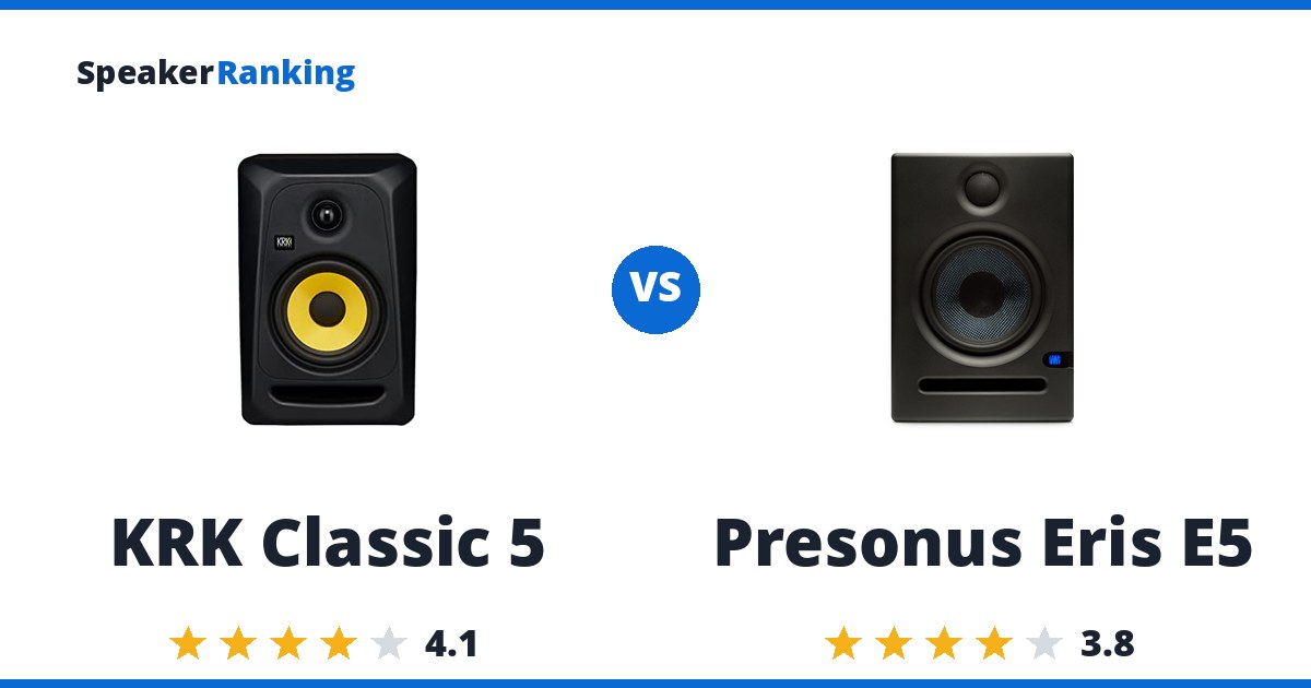 KRK Classic 5 vs Presonus Eris E5