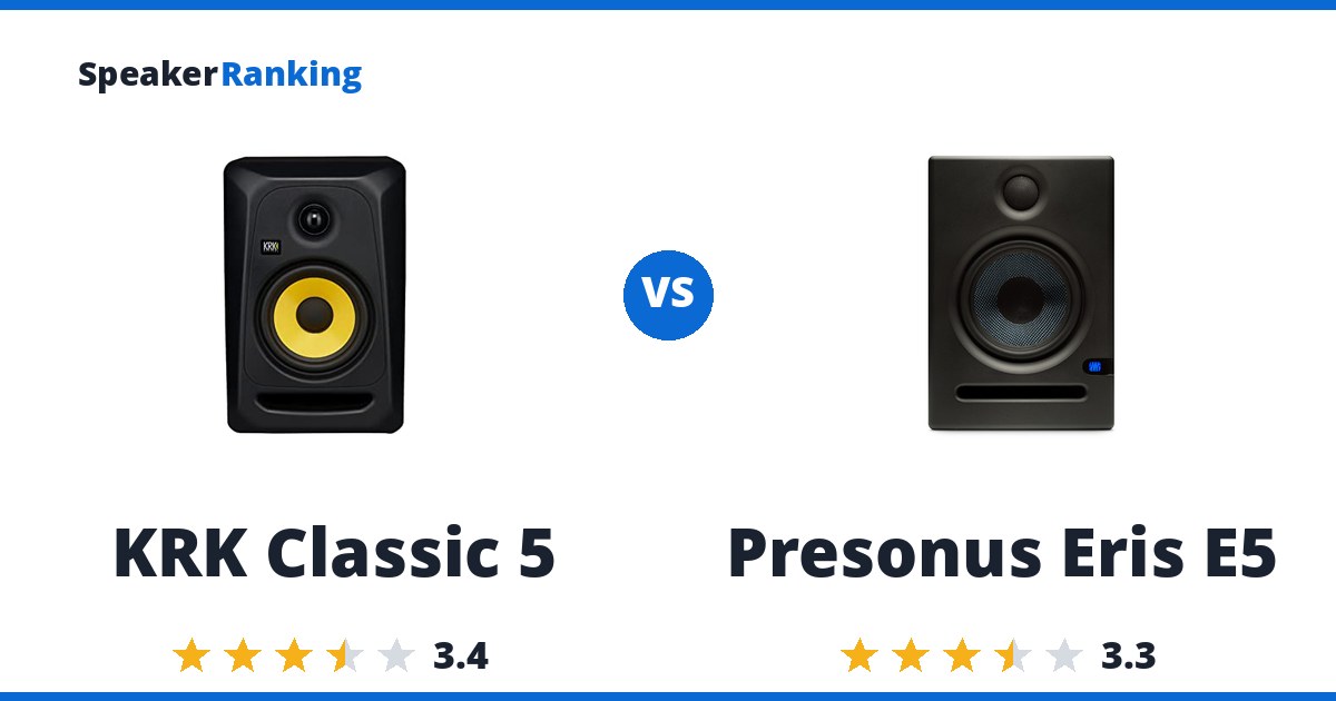 KRK Classic 5 vs Presonus Eris E5