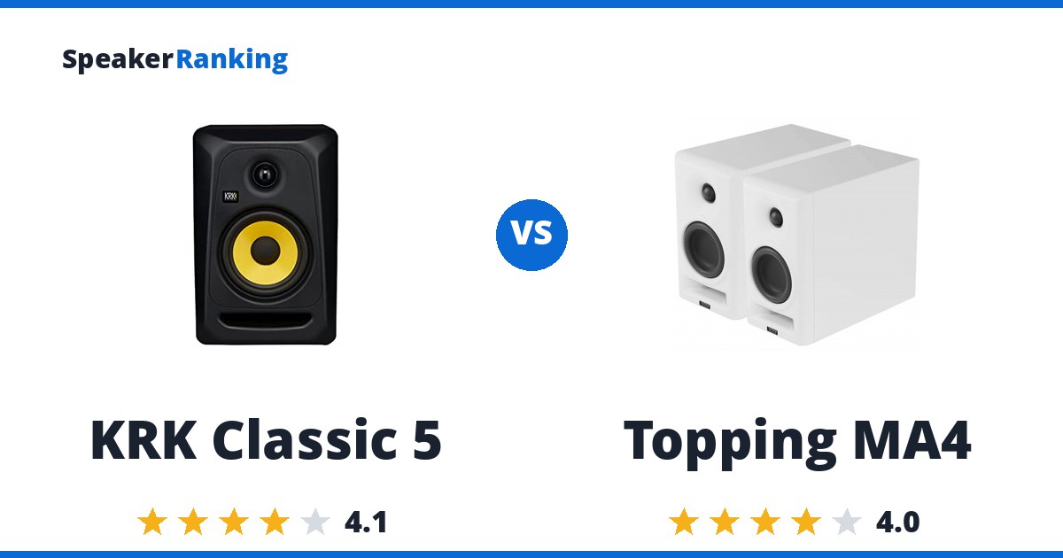 KRK Classic 5 vs Topping MA4