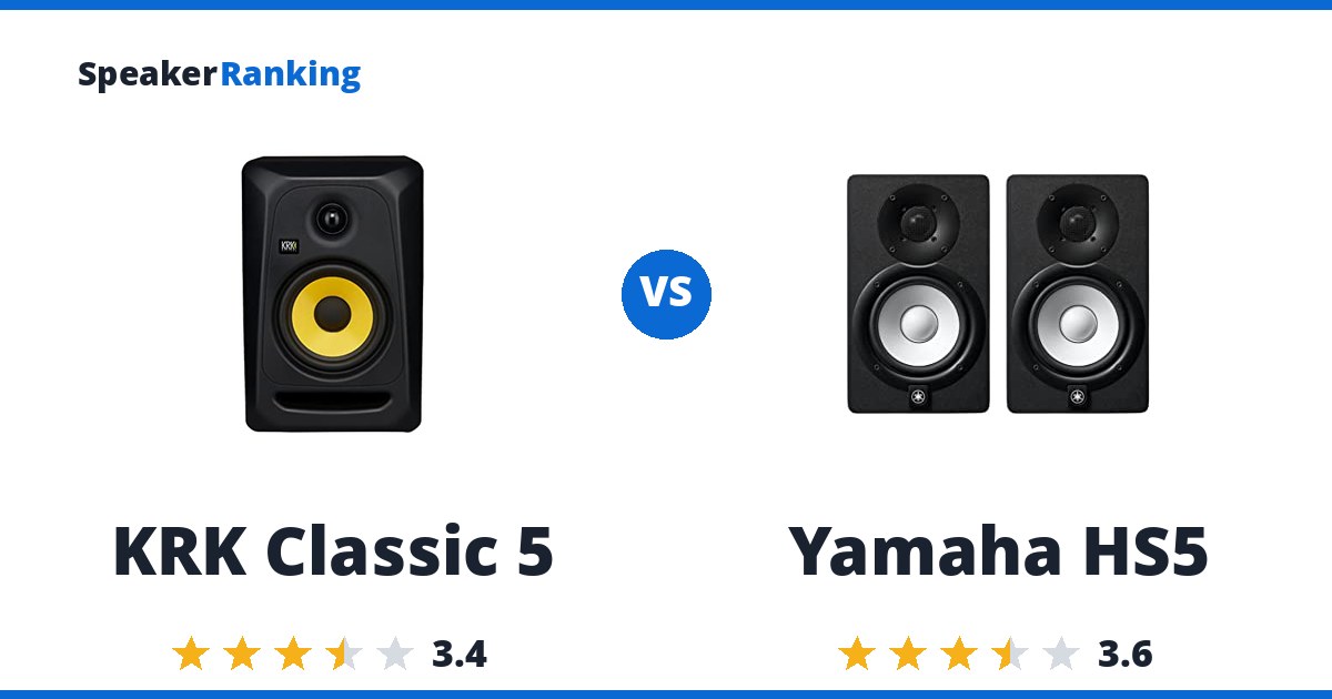 KRK Classic 5 vs Yamaha HS5