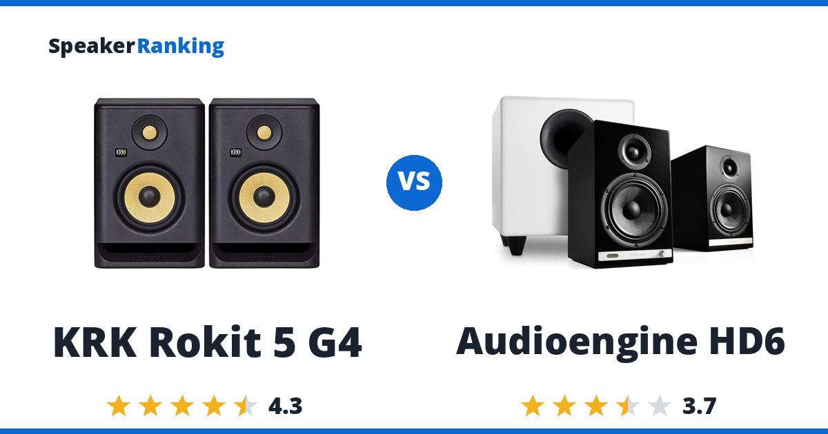 KRK Rokit 5 G4 vs Audioengine HD6