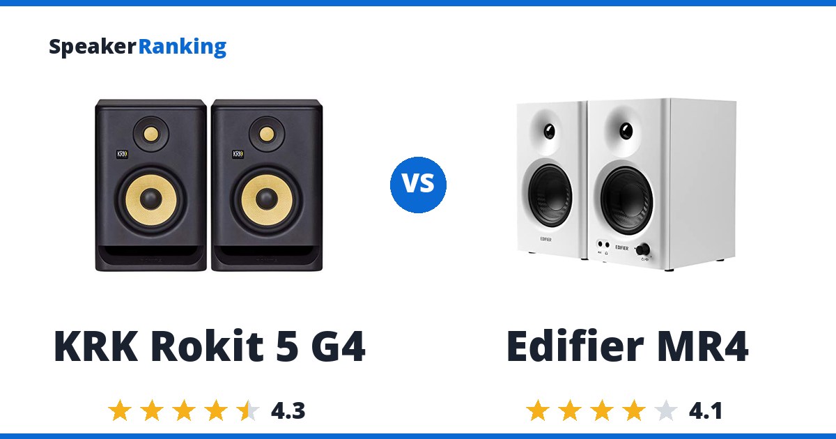 KRK Rokit 5 G4 vs Edifier MR4