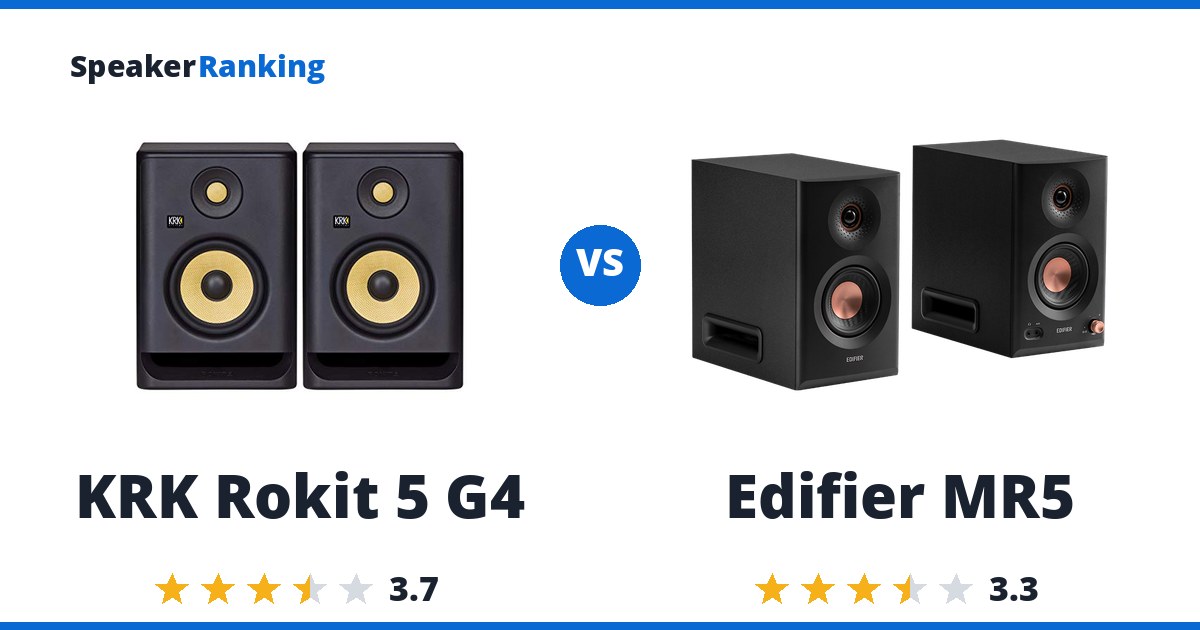 KRK Rokit 5 G4 vs Edifier MR5