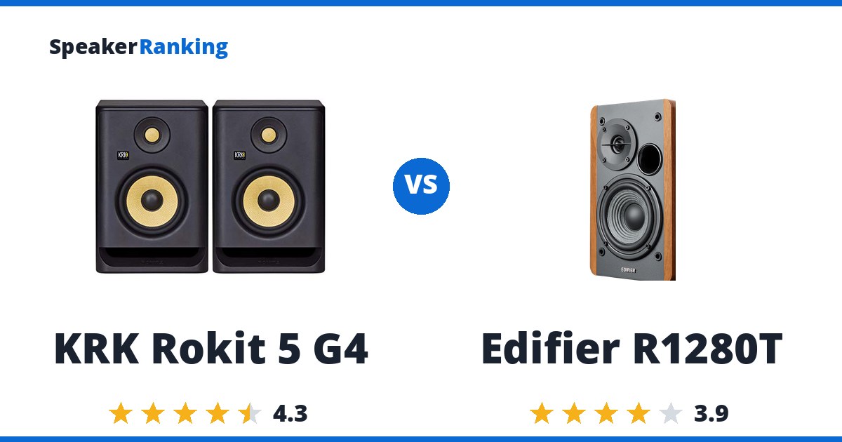 KRK Rokit 5 G4 vs Edifier R1280T