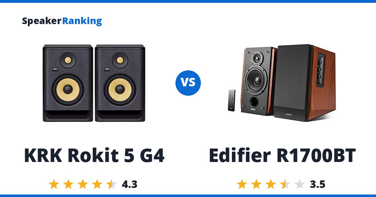 KRK Rokit 5 G4 vs Edifier R1700BT