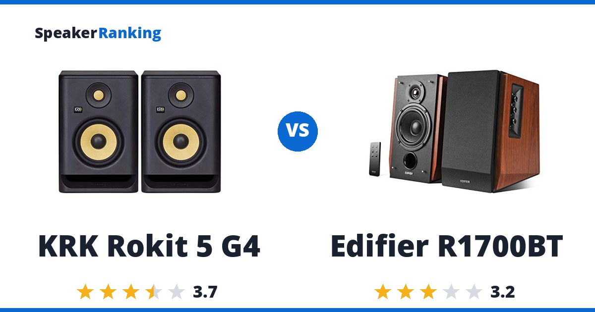 KRK Rokit 5 G4 vs Edifier R1700BT