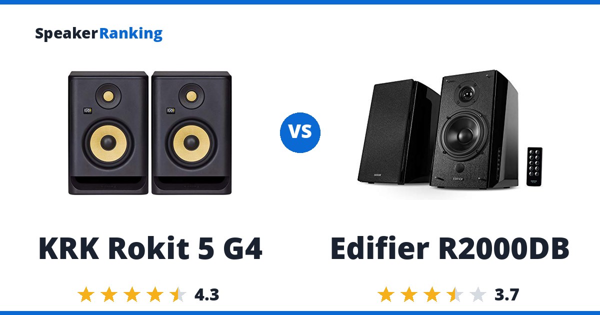 KRK Rokit 5 G4 vs Edifier R2000DB