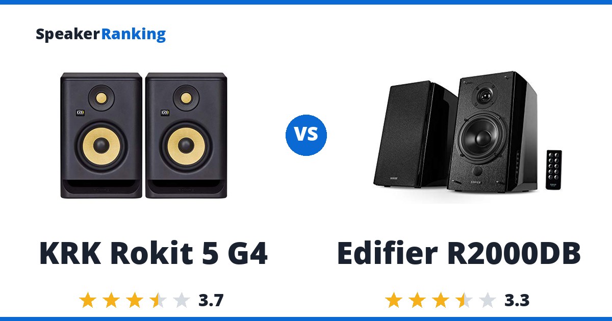 KRK Rokit 5 G4 vs Edifier R2000DB