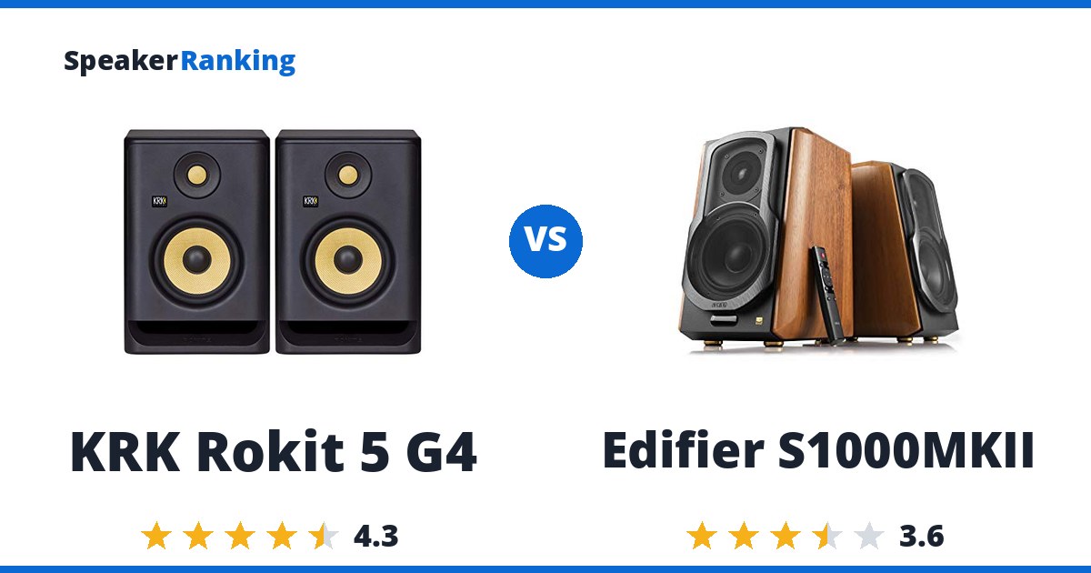 KRK Rokit 5 G4 vs Edifier S1000MKII