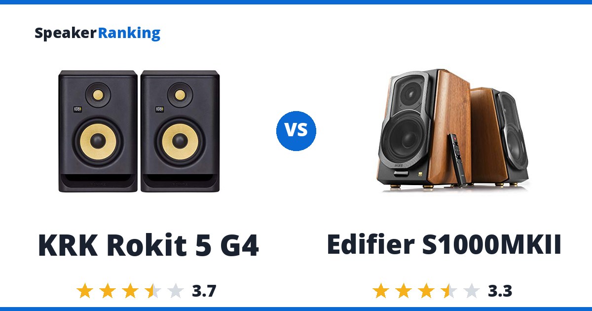 KRK Rokit 5 G4 vs Edifier S1000MKII