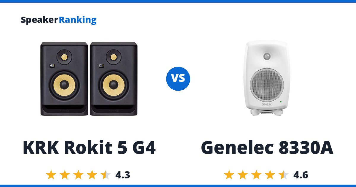 KRK Rokit 5 G4 vs Genelec 8330A