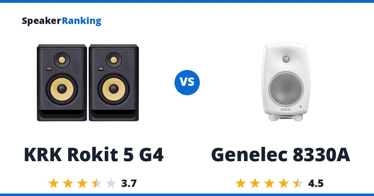 KRK Rokit 5 G4 vs Genelec 8330A