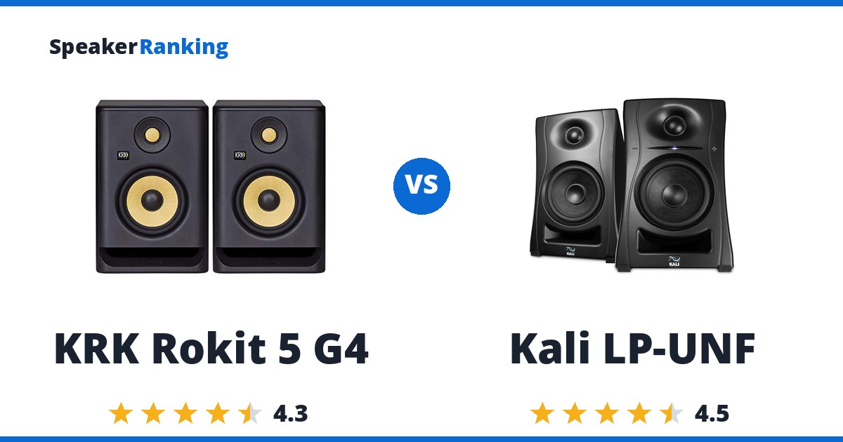 KRK Rokit 5 G4 vs Kali LP-UNF