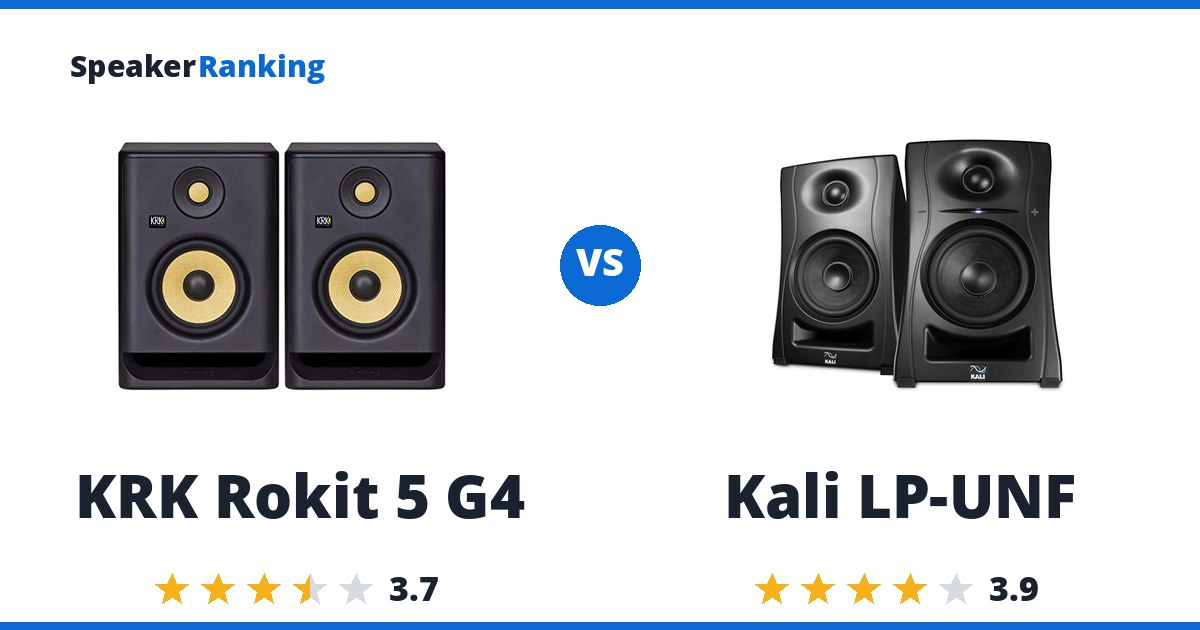KRK Rokit 5 G4 vs Kali LP-UNF