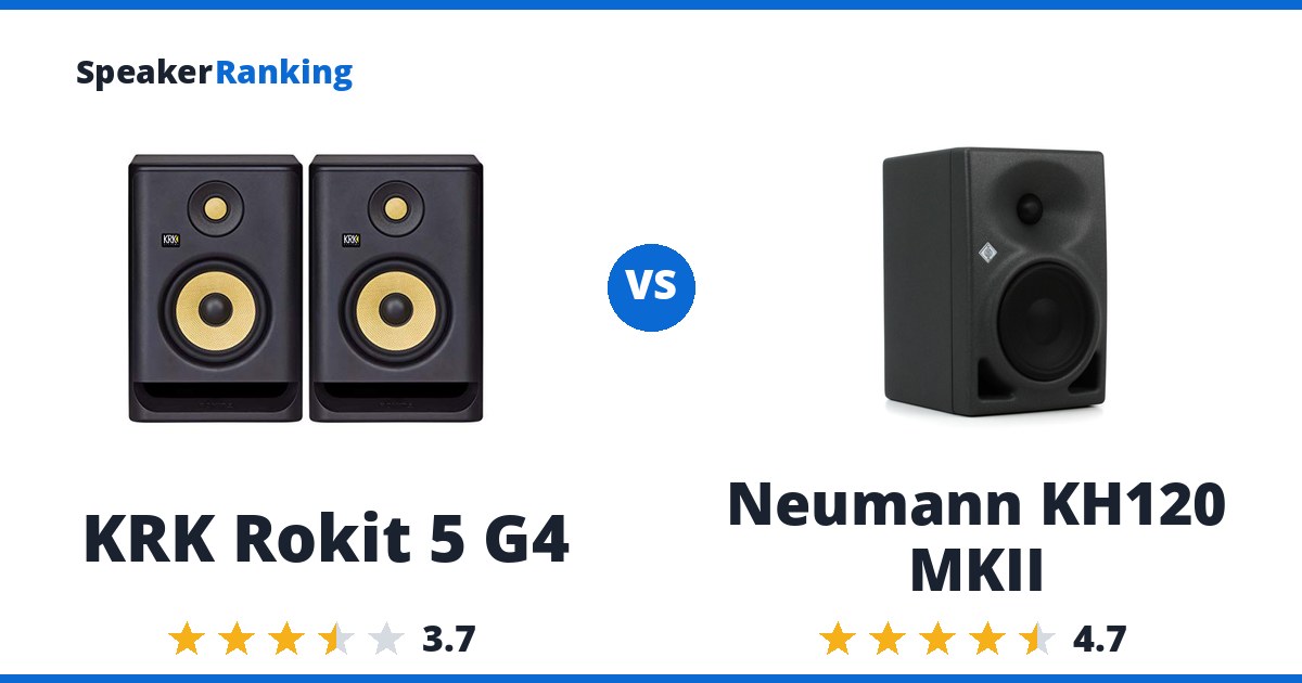 KRK Rokit 5 G4 vs Neumann KH120 MKII