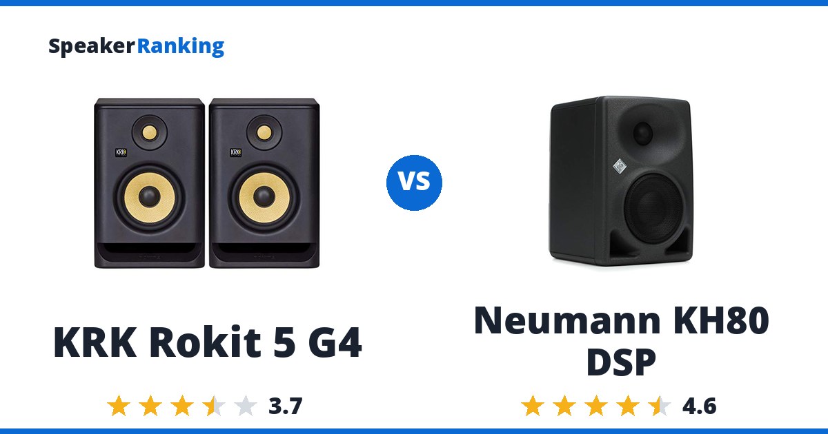KRK Rokit 5 G4 vs Neumann KH80 DSP