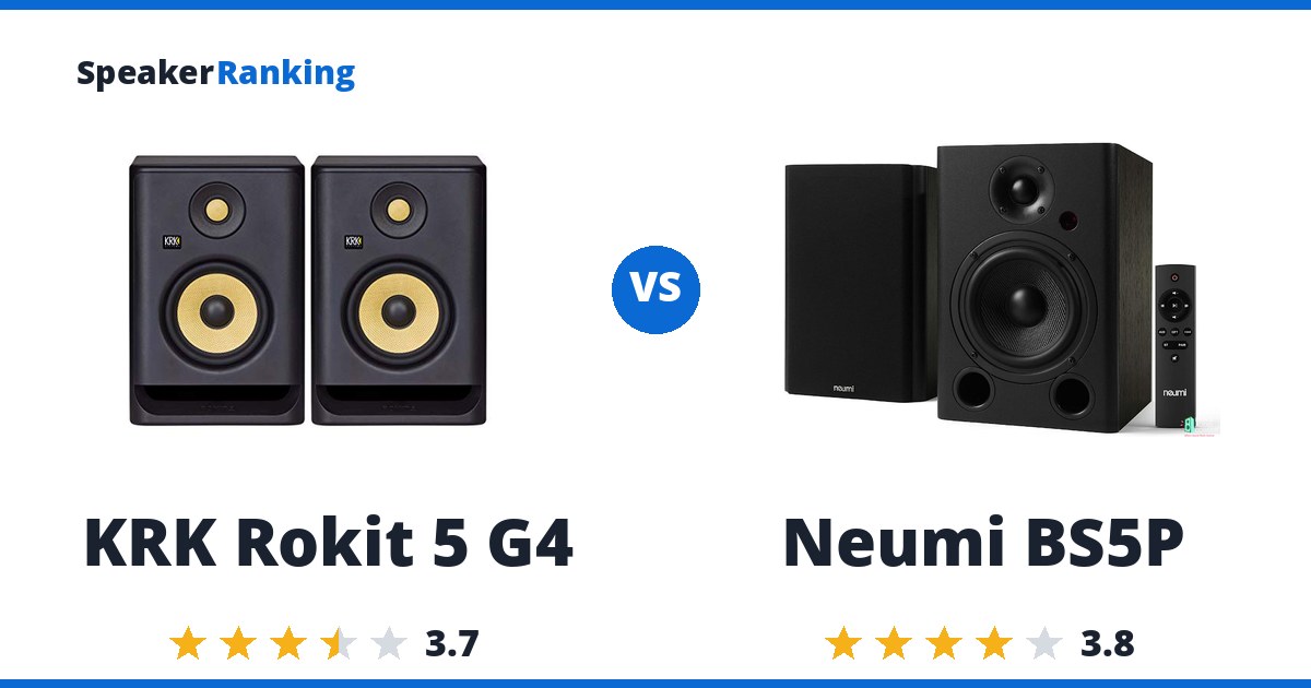 KRK Rokit 5 G4 vs Neumi BS5P
