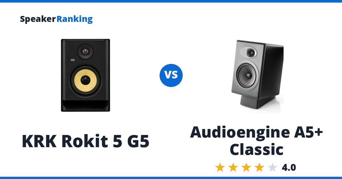 KRK Rokit 5 G5 vs Audioengine A5+ Classic