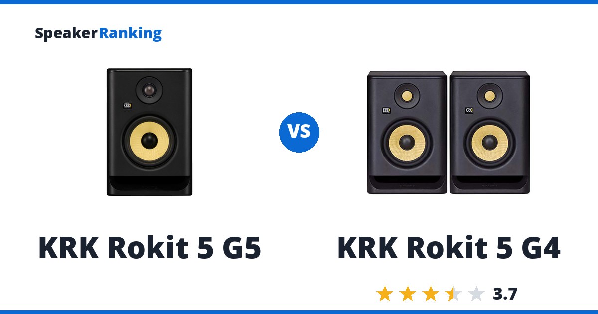 KRK Rokit 5 G5 vs KRK Rokit 5 G4
