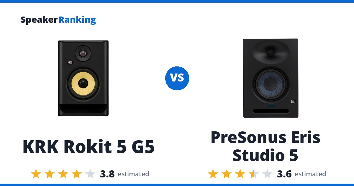 KRK Rokit 5 G5 vs PreSonus Eris Studio 5