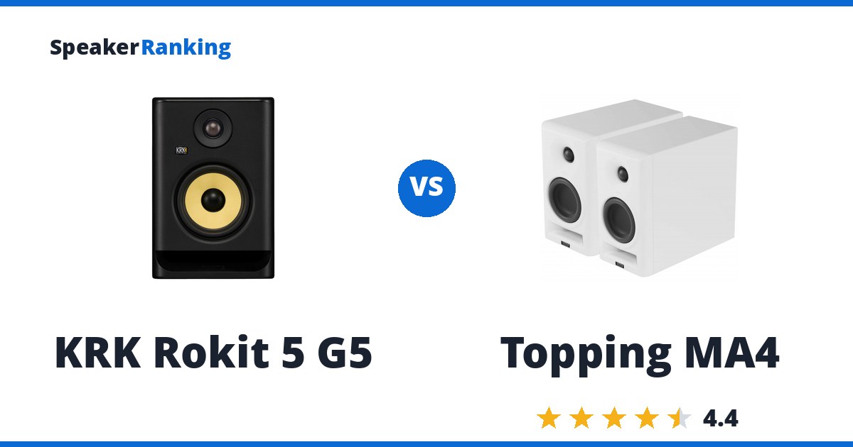 KRK Rokit 5 G5 vs Topping MA4