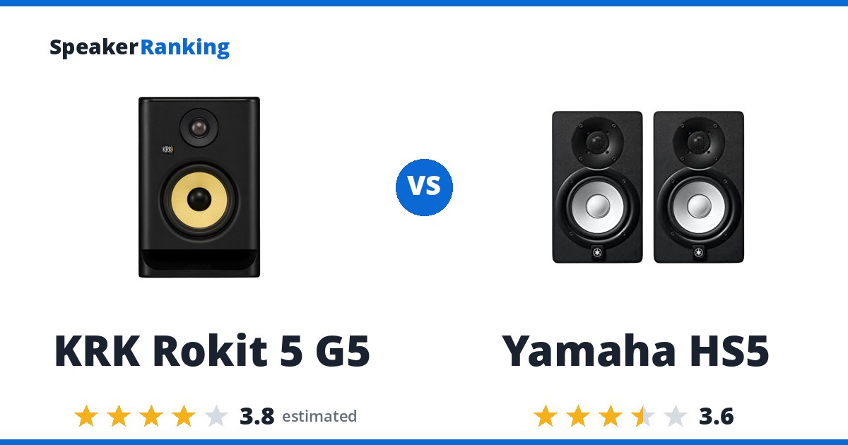 KRK Rokit 5 G5 vs Yamaha HS5