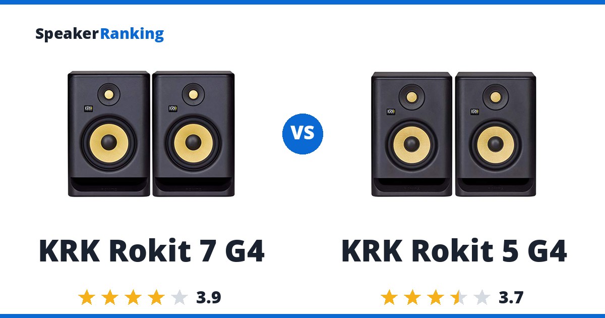 KRK Rokit 7 G4 vs KRK Rokit 5 G4
