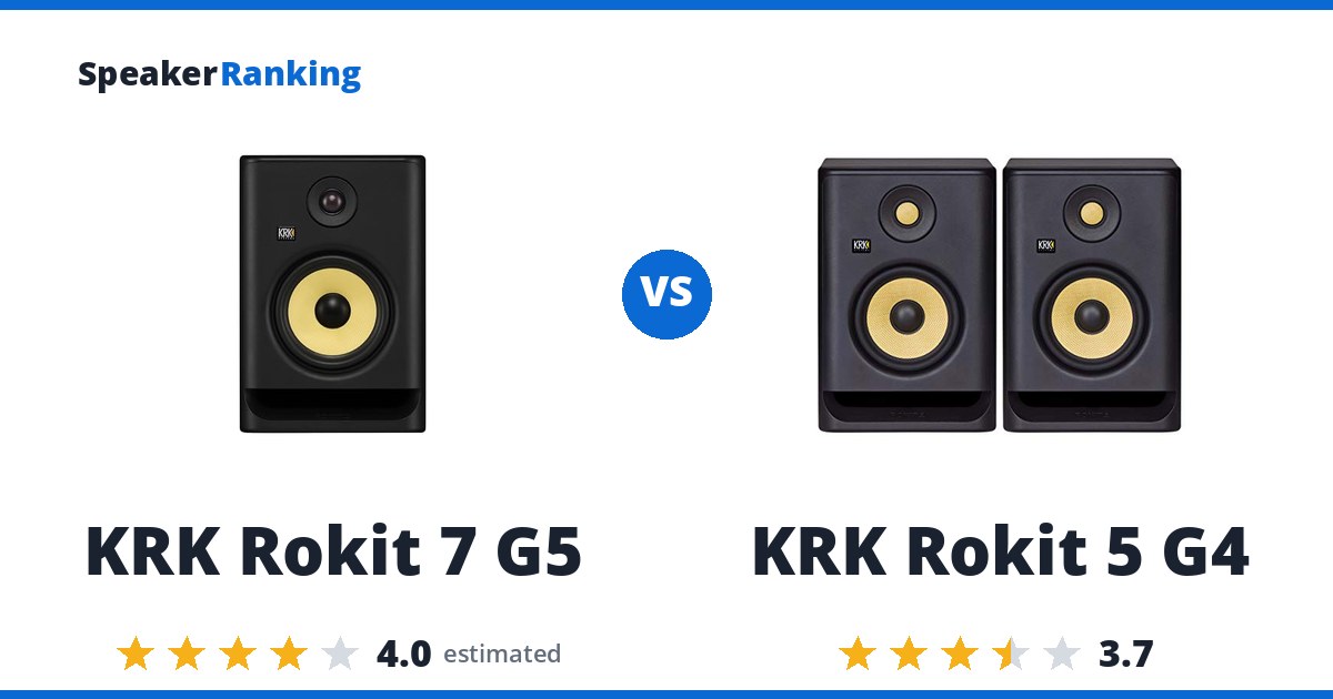 KRK Rokit 7 G5 vs KRK Rokit 5 G4