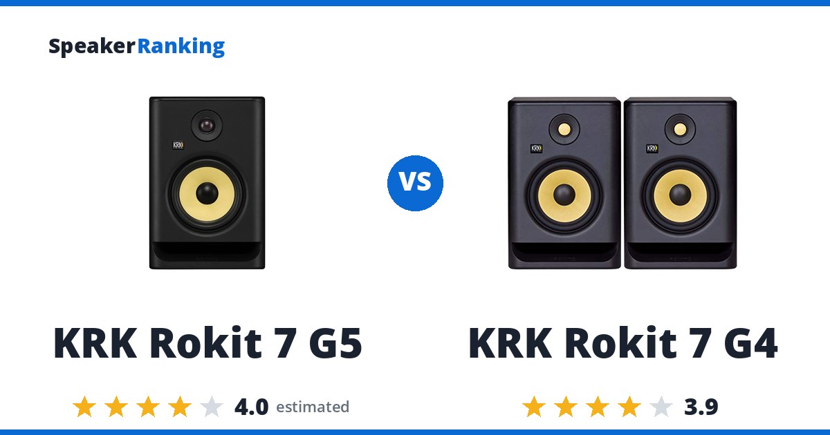 KRK Rokit 7 G5 vs KRK Rokit 7 G4