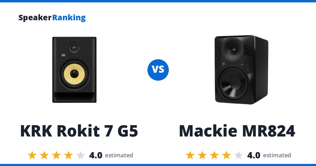 KRK Rokit 7 G5 vs Mackie MR824
