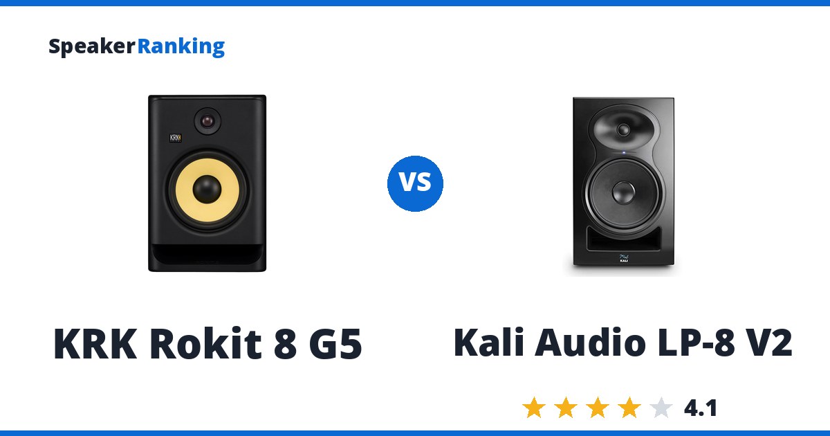 KRK Rokit 8 G5 vs Kali Audio LP-8 V2