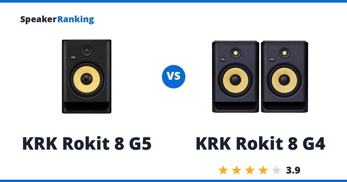 KRK Rokit 8 G5 vs KRK Rokit 8 G4
