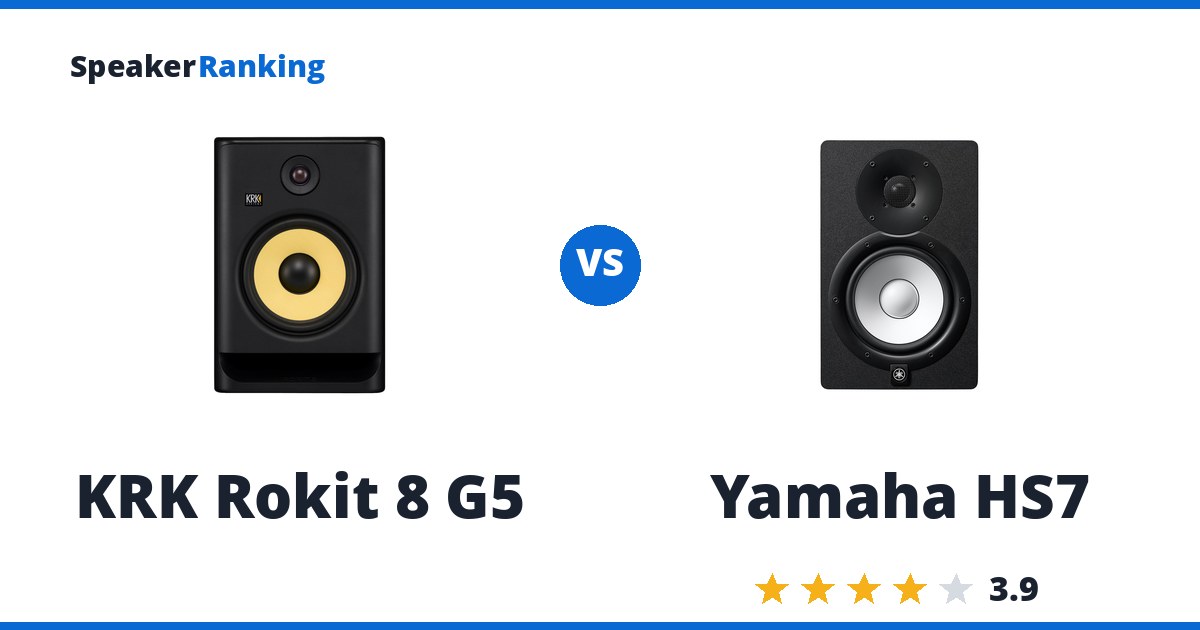 KRK Rokit 8 G5 vs Yamaha HS7