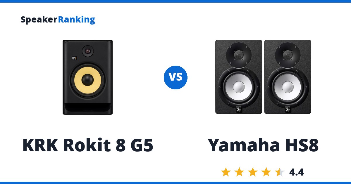 KRK Rokit 8 G5 vs Yamaha HS8